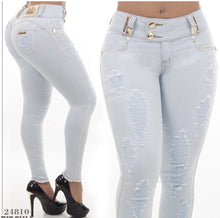 Delave White Jeans Cigarette Cropped Pant Pit Bull