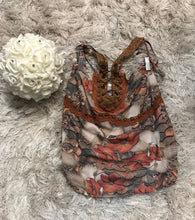 Embordered & Print Shoulder Strap