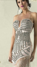 Straw Color Base Embroidery Long Dress