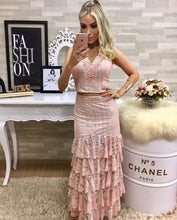 Two Pieces Set Rose Ruffled Skirt & Top
